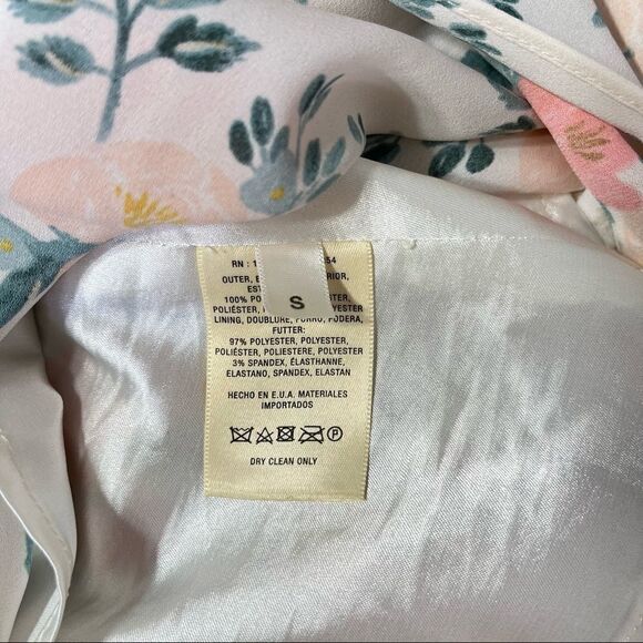 Anthropologie Paper Crown x Rifle Paper Co Halter Midi Dress Small - Picture 13 of 15